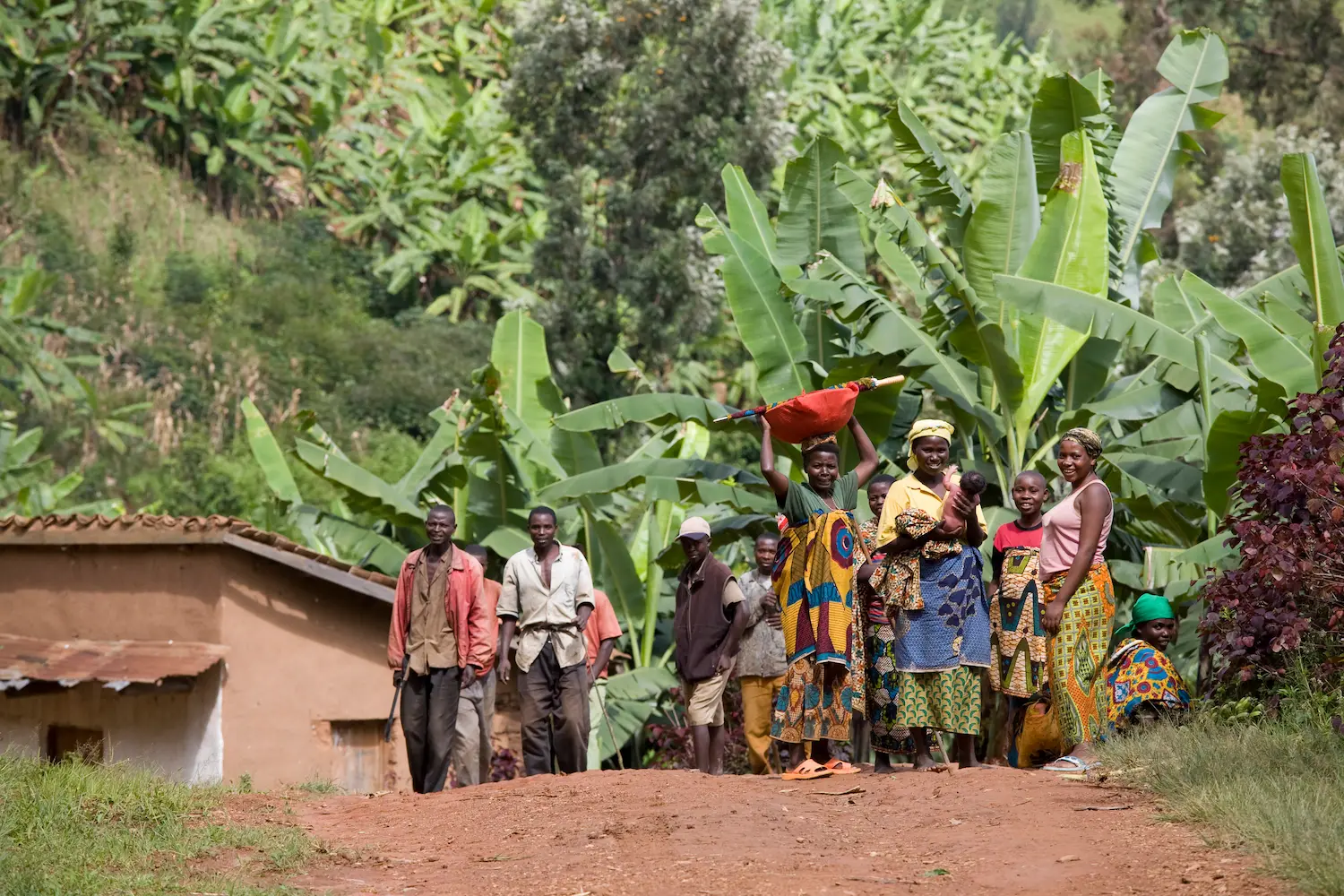 Locals gathered in a rural village setting surroun 2025 04 04 23 38 25 utc